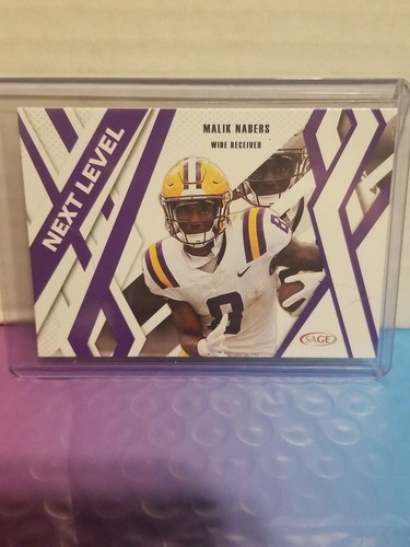 2024 Sage Football Next Level Purple #87 Malik Nabers New York Giants RC