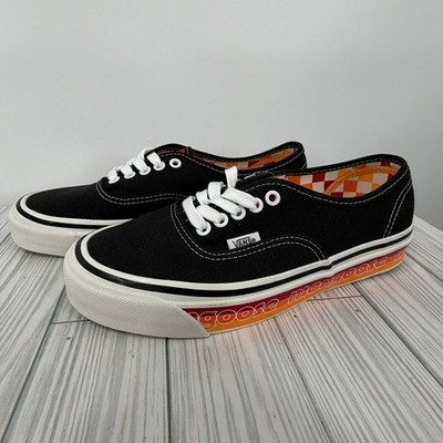 Vans Authentic 44 D Our Legends Mongoose Black Red Orange M7.5/W Sneakers Shoes