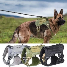 Tactical Dog Harness with Handle No-pull Large Military Dog Vest US Working Dog