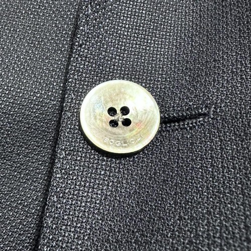 BOGLIOLI Wool Hopsack Solid 3B Jacket Dover Navy 42 - Picture 3 of 13