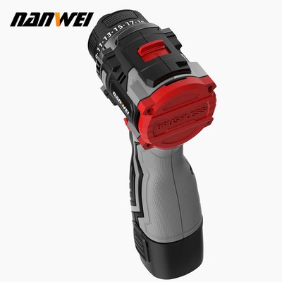 NANWEI 16.8V Brushless Cordless Drill Driver Dual Speed Electric Screwdriver