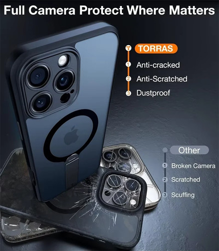 Funda de teléfono para iPhone 16 15 14 13 12 11 Pro Max Air Plus a prueba de golpes MagSafe 360° - Imagen 7 de 10