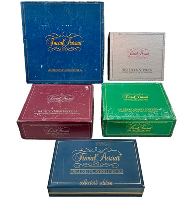 Trivial Pursuit Collector Edition Lot Master Genus Boomer Silver All Star 80s VT