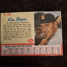 1962 Post - Ken Boyer #159