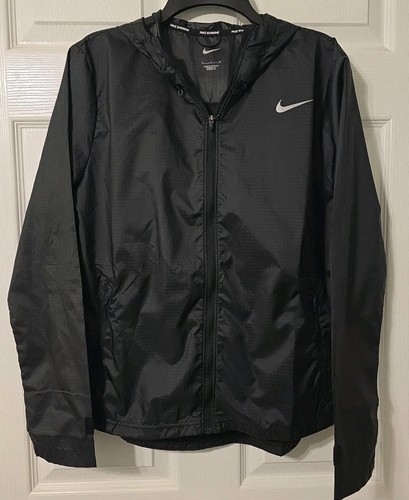 Neu mit Etikett Größe Small Nike Damen-Windjacke Laufen schwarz Kapuze UVP 95 $ - Bild 1 von 12