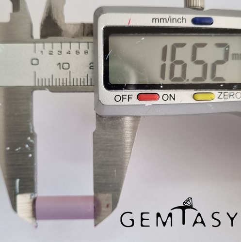 Rough stone for faceting - Alexandrite Czochralski (Pulled) lab grown 7mm 10ct - Picture 2 of 4