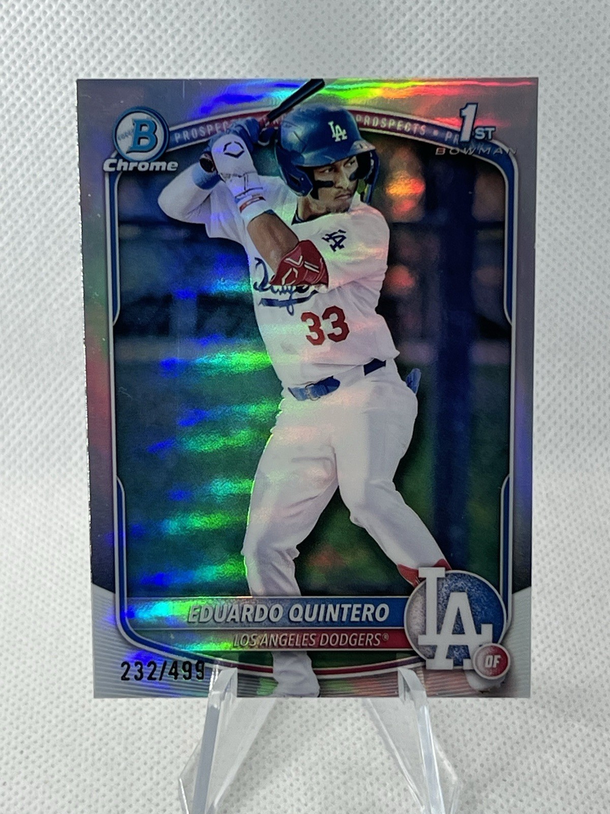 Eduardo Quintero - 2025 Bowman Chrome #BCP-115 Refractor /499 1st Bowman