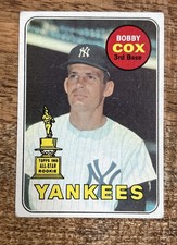 1969 TOPPS #237 Bobby Cox All-Star Rookie - New York YANKEES