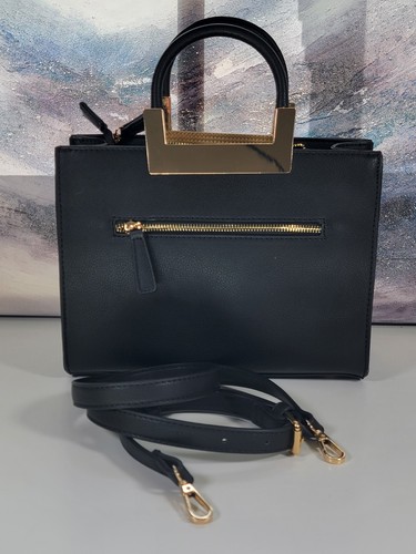 NWOT Miztique Handbag Bag Purse Removable Crossbody Strap Mid Size Vegan Leather - Picture 1 of 20