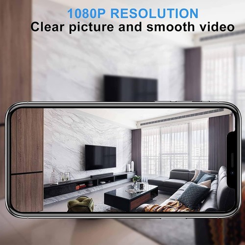Wi-Fi Camera 1080P HD Smart Home Cameras Mini Cameras Cam with Motion Sensor ... - Picture 5 of 6