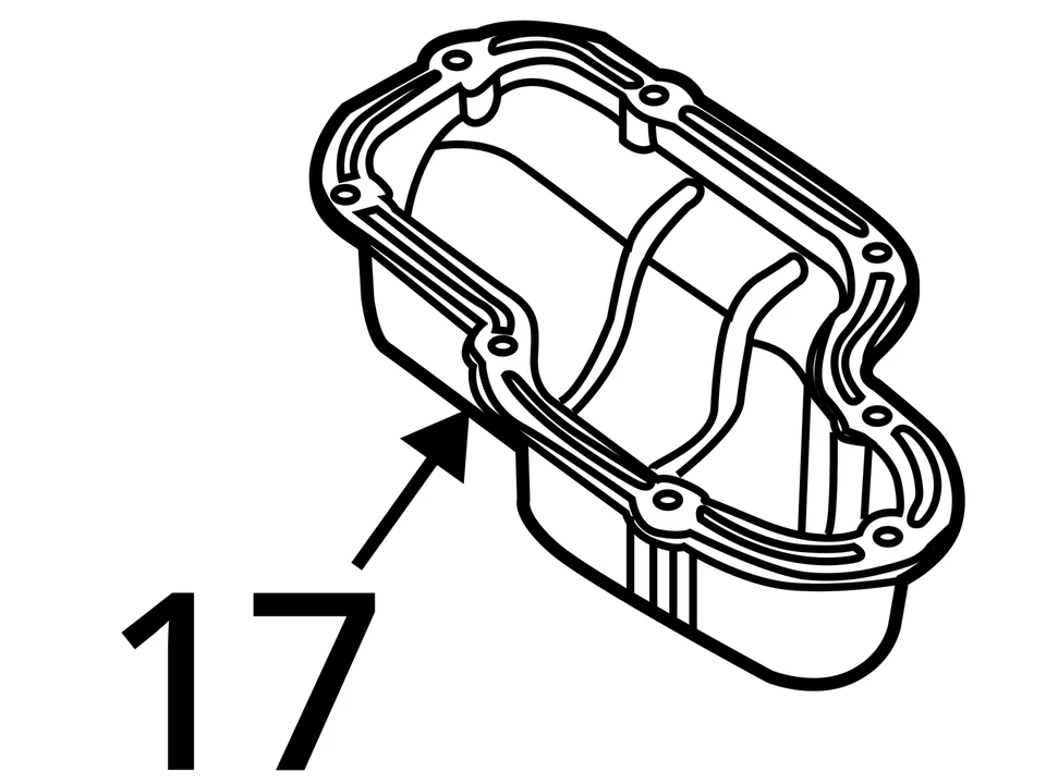 Маслосборник двигателя Nissan Titan 2004-2015 годов выпуска ELGGL - Изображение 4 из 4