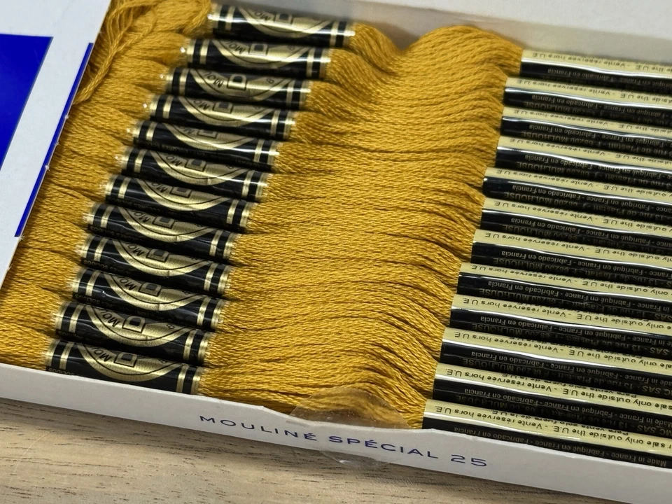 ✅ 3 Boxes ✅NEW ✅DMC 25 EMBROIDERY FLOSS ✅MOULINE ✅FRANCE ✅100% COTTON ✅#783 - Image 2 of 4