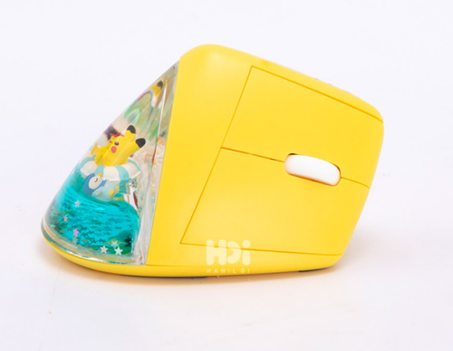 Pokémon Pikachu Official Wireless Vertical Mouse Wrist-Saving Design Dual-Model - Picture 3 of 6
