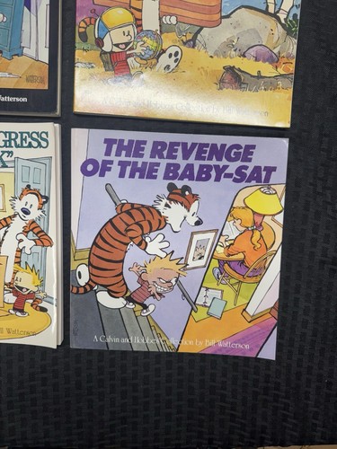 Menge 4 Vintage Calvin und Hobbes Comic Strip Taschenbücher - Bild 5 von 15