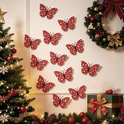 3D Schmetterling Aufkleber Urlaub Wandbild Lebensecht 3D Design Langlebige Farbe