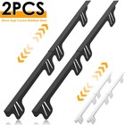 2Pcs Stove Side Gap Protectors Stainless Steel Stove Gap Guards Adjustable dgeIy