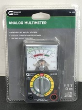 Commercial Electric M1015B Black AC/DC Auto/Manual Analog Multimeter