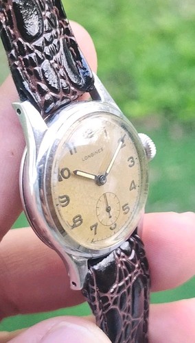 Vintage 1940’s Longines Cal. 10L Military WWII Men's 31mm Manual Wind Watch - Picture 6 of 24