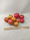 Lot Of 9 Realistic Artificial Red Tomatoes Decorative Fake Vegetable Display