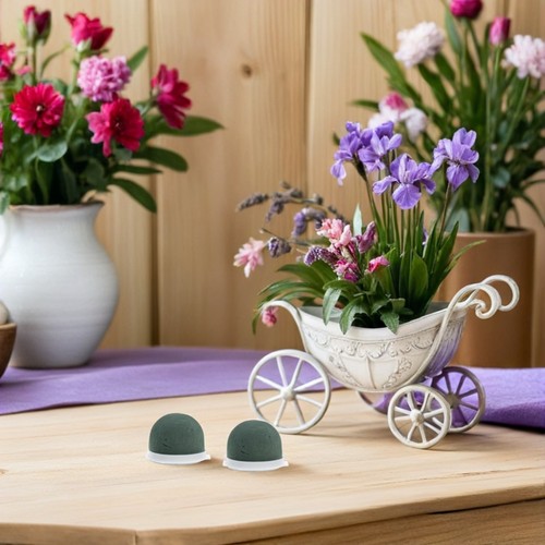  24 Stck. Runde Blumen Schaumstoff Blöcke Floral Nass Schaum Halter für Hochzeit Party Zum Selbermachen - Bild 10 von 12