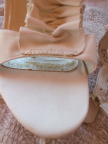 Steve Madden Wedge Sling Back Platform Sandals Ivory Sz 9 Quantum New - Imagen 10 de 18