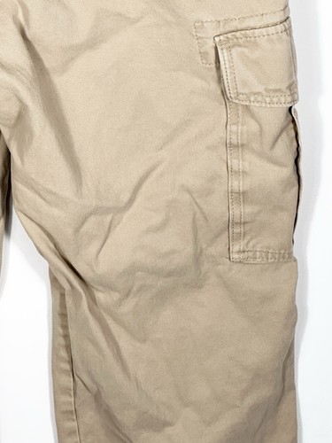 Old Navy Mens Tan Khaki Loose Fit Cargo Pants Size 34X32 100% Cotton - Picture 13 of 18