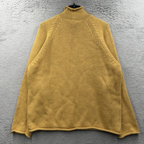 Maglione girocollo vintage Y2K J.Crew remi XLT giallo lana raglan pullover - Foto 2 di 7