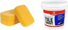 QEP 7-1/2" x 5-1/2" Extra Large Grouting, Cleaning and Washing Sponge White 