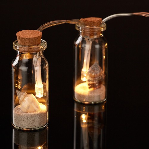 Mini botellas cristal Botellita cristal pequeña 288 botellas con tapón de corcho - Imagen 5 de 6