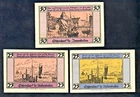 EMERGENCY MONEY - OTTERNDORF 1920 - 2 X 25, 50 PFENNIG NOTES - UNC - EXCELLENT CONDITION