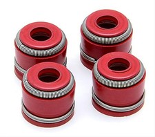 Kibblewhite 71018-4 Red Viton Valve Stem Seals 6.5mm X .475" 4-Pack Honda Yamaha