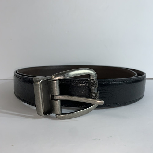 Cintura uomo Levis reversibile nero/marrone casual pelle regolabile - taglia 52/130 - Foto 1 di 10