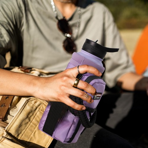Water Bottle Holder with Strap 40 oz Insulated Water Bottle Carrier Sling Sle... - Picture 7 of 7