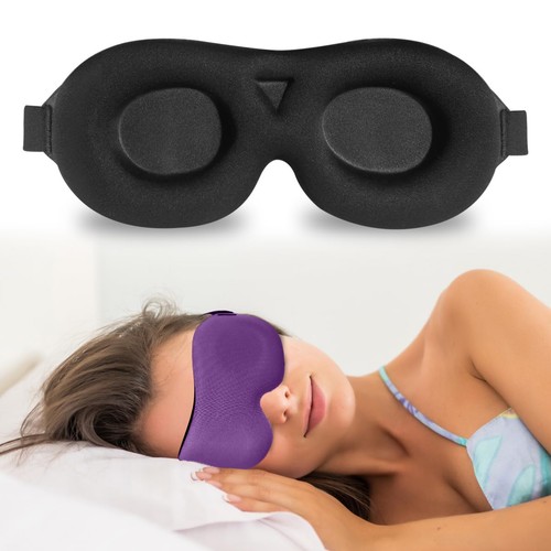 3D Schlafmaske für Seitenschläfer - 100% lichtblockierende Augenmaske zum Schlafen, ... - Bild 2 von 8