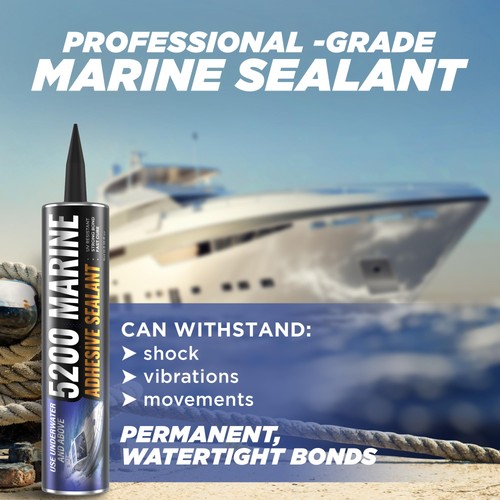 5200 Marine Dichtstoff - schnellhärtend hochbindend UV-beständig Unterwasser Marine - Bild 2 von 6