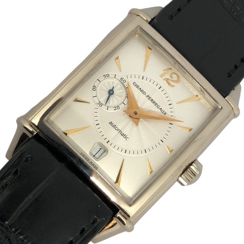 GIRARD PERREGAUX Vintage 1945 2596 K18WG / Ledergürtel #1509 - Bild 1 von 10