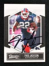 JSA Certified 2010 Panini Classics Fred Jackson #10 COA Auto