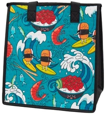 Surf & Serve Aqua - Medium Insulated Lunch Bag by Tropical Paper Garden