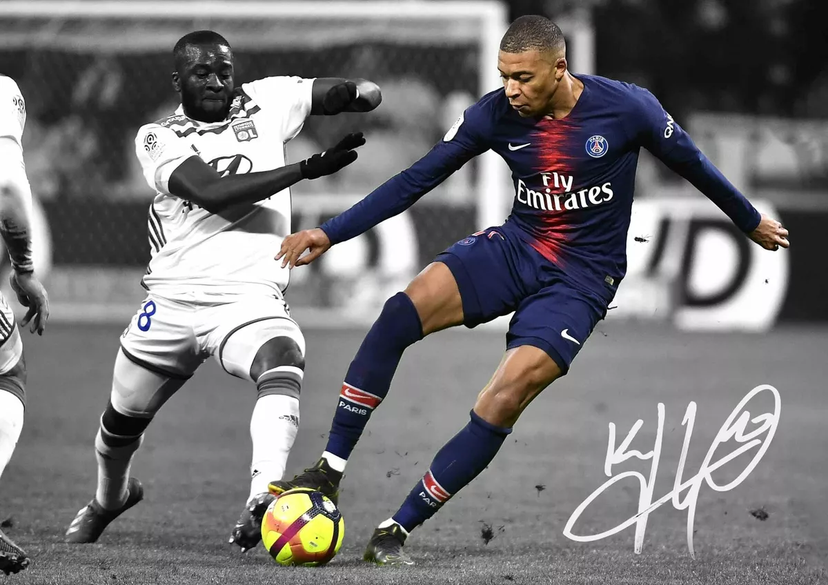 Kylian Mbappe Poster Football Poster Football Print A2 A4 A3