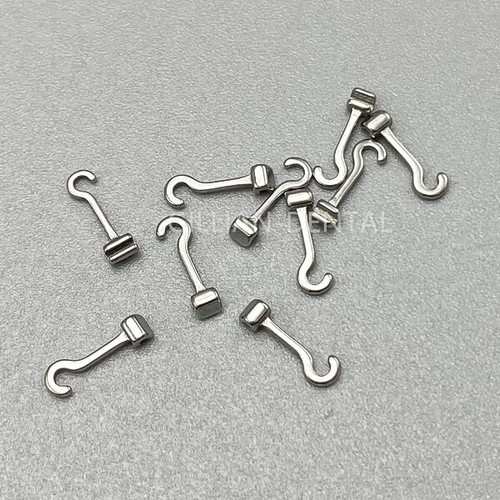 10pcs Dental Orthodontic Crimpable Hooks Multi Function Long Curved Left/Right - Picture 6 of 12