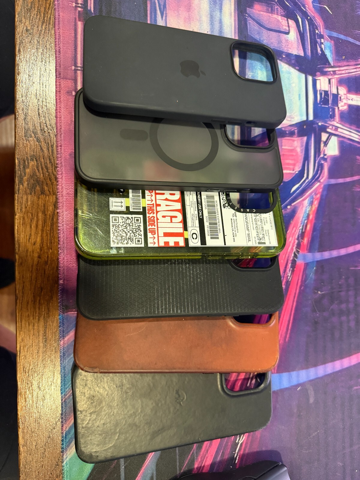 Bundle 6x iPhone 14 pro max cases - Bullstrap, OEM, Spigen, Caseify-image