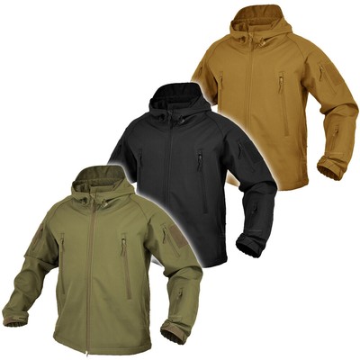 Viper Tactical Elite Jacket Mens Combat Patrol Hooded Soft Shell Titanium Grey
