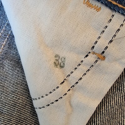 Vintage 1960s 1970s Rustler Denim Jeans Sz: 31x34 Darkwash