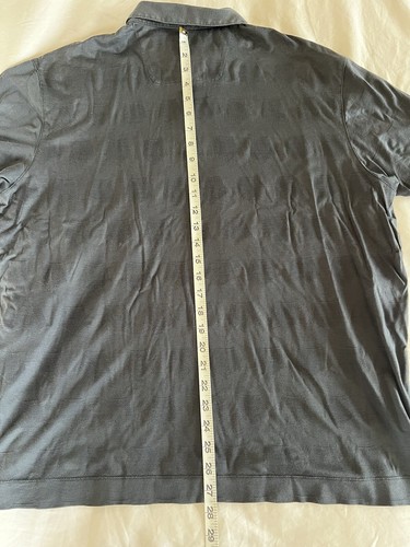 Z Zegna Black Polo Shirt Size XXL Short Sleeve - Picture 13 of 13