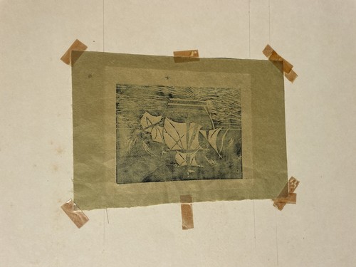 URSULA HINNENDAHL HUGHS 1972 Woodblock  SIGNED SAIlSHIP MIAMI - Picture 7 of 7