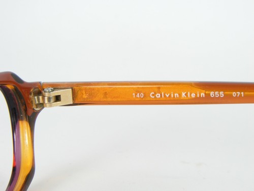 Calvin Klein 655 071 LIGHT AUBERGINE /AMBER EYEGLASSES GLASSES 48-17-140 (NOTES) - Picture 10 of 10