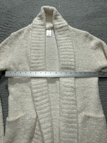Luxus kuschelige Strickjacke - super weich & bequem S/M cremeweiß Einheitsgröße - Bild 5 von 14
