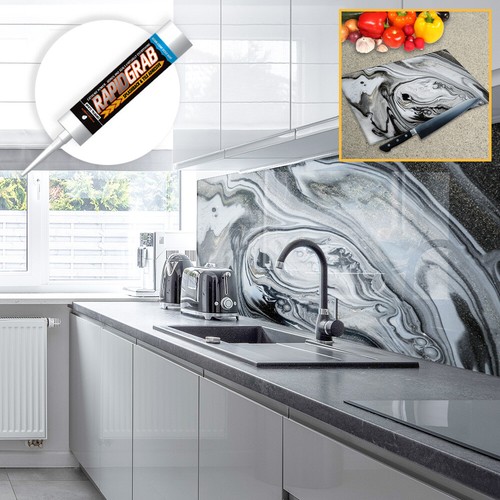 Premier Range Acryl Spritzschutz Liquid Silver und Zubehör - Bild 5 von 5