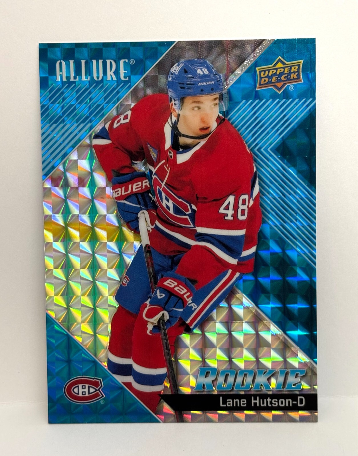2024-25 UD Allure Hockey Lane Hutson RC Blue Line Rookie #04/35 SUPER RARE