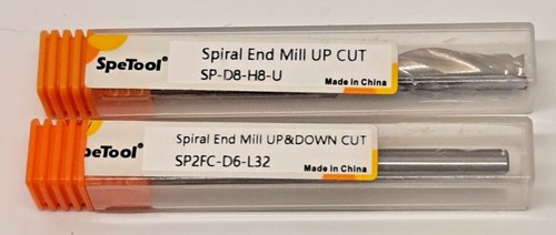 SpeTool Spiral End Mill Up & Down Cut Router Bit Woodworking Carpentry - Picture 1 of 10